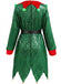 Green 1950s Sequin Christmas Elf Costume Set