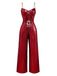 1970s Chain Strap Sequined Disco Jumpsuit