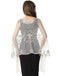 1920s Tassel Sequined Mesh Cape