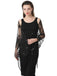 1920s Tassel Sequined Mesh Cape
