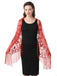 1920s Tassel Sequined Mesh Cape
