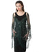 1920s Tassel Sequined Mesh Cape