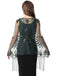 1920s Tassel Sequined Mesh Cape