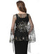 1920s Tassel Sequined Mesh Cape