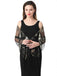 1920s Tassel Sequined Mesh Cape