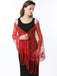 1920s Tassel Sequined Mesh Cape