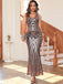 1920s Sequin V-Neck Maxi Dress