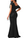 1930s Off-Shoulder Bodycon Maxi Dress