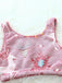 2PCS 1970s Glowing Colorful Print Flannel Pajama Set