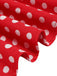1950s Bow Tie Neck Polka Dot Belted Dress