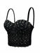 1980s Strap Sparkling Rhinestone Corset