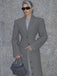 1930s Solid Lapel Button Wool Coat