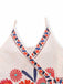 1960s Spaghetti Strap V-Neck Floral Dress