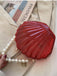 Vintage 3D Seashell Transparent Pearl Chain Bag