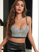 1970s Steampunk Rhinestone Studded Camisole