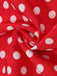 1950s Polka Dot Bow Swing Dress