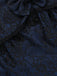Dark Blue 1930s Halloween Off-Shoulder Lace Tassel Top