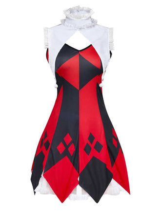 1970s Ruffled Collar Halloween Clown Costume Set