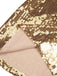 Gold 1970s Solid Sequined Mini Party Dress