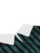Green 1950s Striped Peter Pan Collar Swing Dress