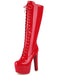 Patent Leather Sky-High Stiletto Boots