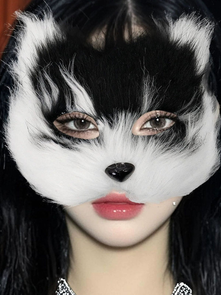 Halloween Party Furry Fox Mask