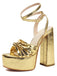Metallic Disco Platform High Heel Shoes