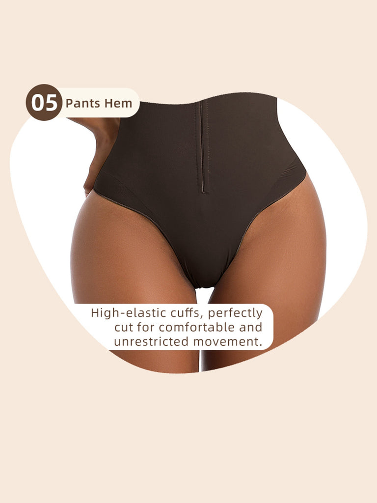 1980s Solid Front Zipper Shapwear Bodysuit