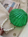 Vintage 3D Seashell Transparent Pearl Chain Bag