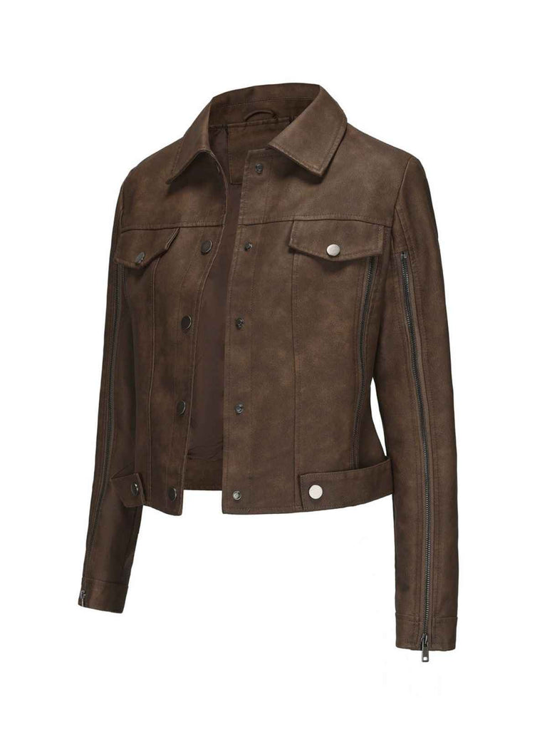1960s Leather Multi-Zip Moto Jacket