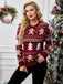 Red 1960s Christmas Tree & Gingerbread Sweater