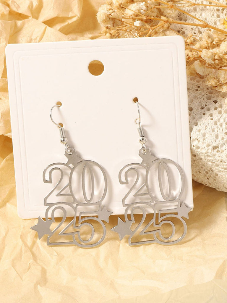 Hollow Numbers 2025 New Year's Eve Earrings