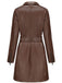 1960s Lapel Belted Long Leather Jacket
