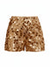 1980s Metallic Sequined Disco Shorts