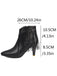 Metallic Tassel Pointed Toe Stiletto Chelsea Boots