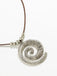 Conch Starfish Pendant Leather Cord Necklace