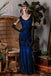 [US Warehouse] Blue 1920s Sequined Maxi Flapper Dress