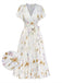 Apricot 1940s Vintage Classic Dress