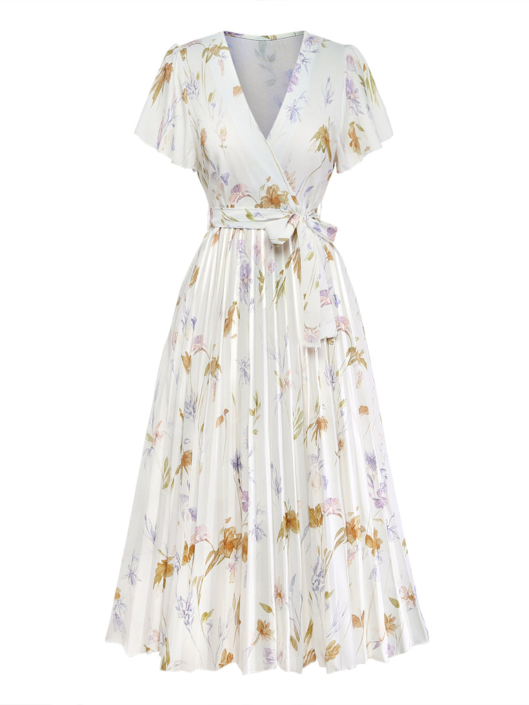 Apricot 1940s Vintage Classic Dress 2