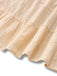 Apricot 1950s Solid Cotton Tie-Back Smocked Dress - vintage dress, retro fashion, rockabilly