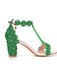 Beaded Flower Hand Embroidered High Heeled Sandals: timeless vintage elegance she makes her own