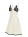 This Beige 1950s Lace Patchwork Satin Straps Nightgown wraps her in 1950s elegance, one twirl at a time