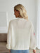 Beige 1950s Strawberry Drop Shoulder Knit Cardigan - vintage fashion, retro style