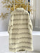 Beige 1950s Stripe Faux Fur Plush Coat - vintage fashion, retro style