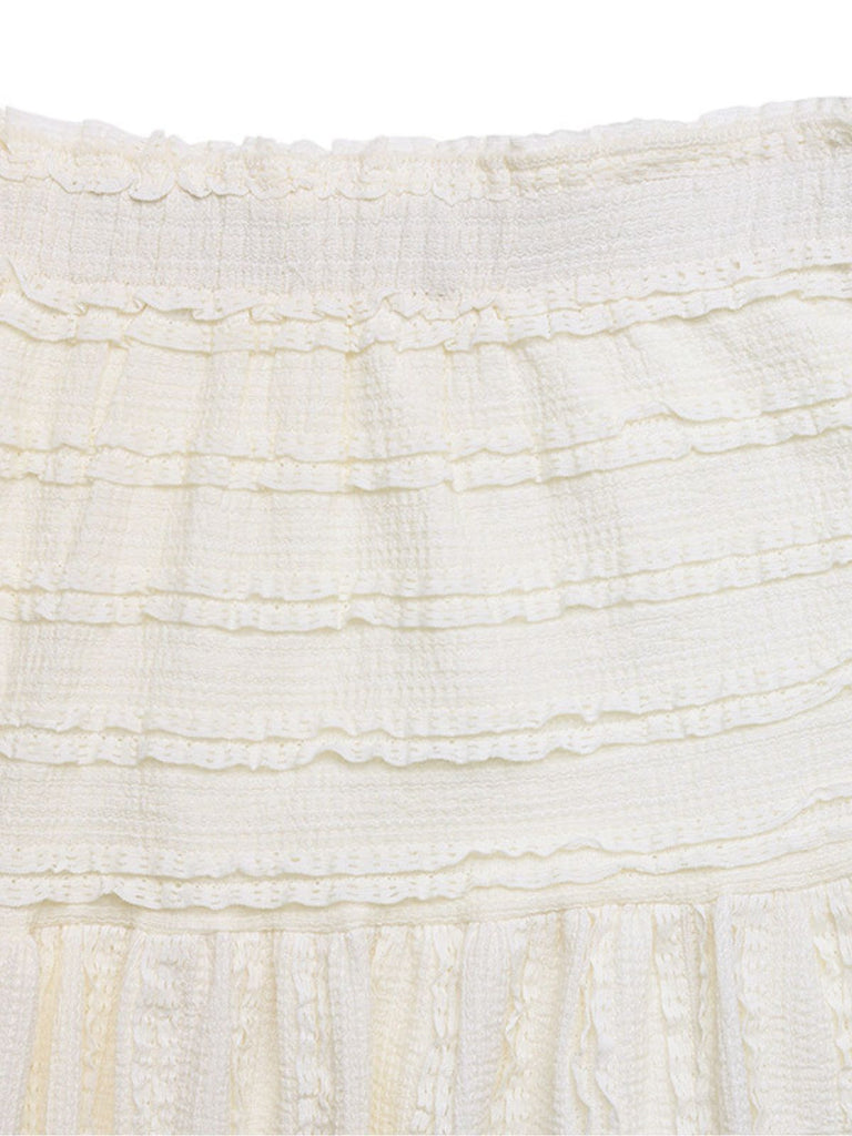 Beige 1950s Swing Skirts 5