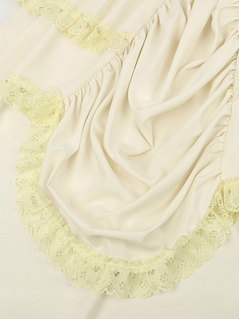 Beige 1950s Vintage Skirt 3