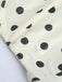 White 1960s Polka Dot V Neck Dress 4