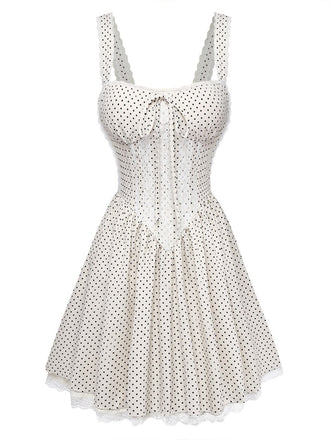 Beige 1970s Vintage Retro Dress