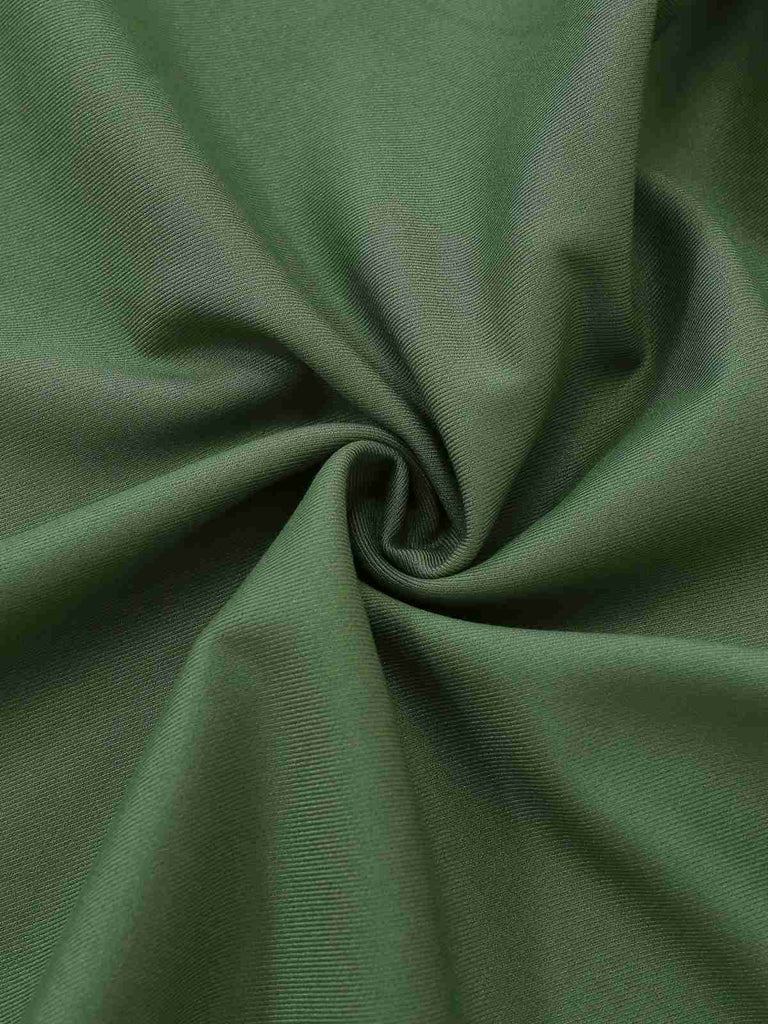 Beige & Green 1950s Knit Off-Shoulder Pleated Dress - vintage dress, retro fashion, rockabilly