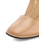 Beige Patent Leather Mary Jane Block Heel Shoes — vintage style that transcends decades